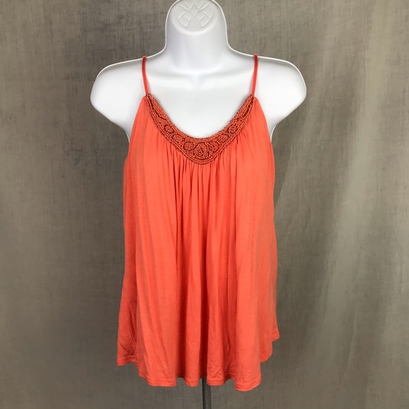 Candie's Tops - Coral Candies beaded neckline shirt XL